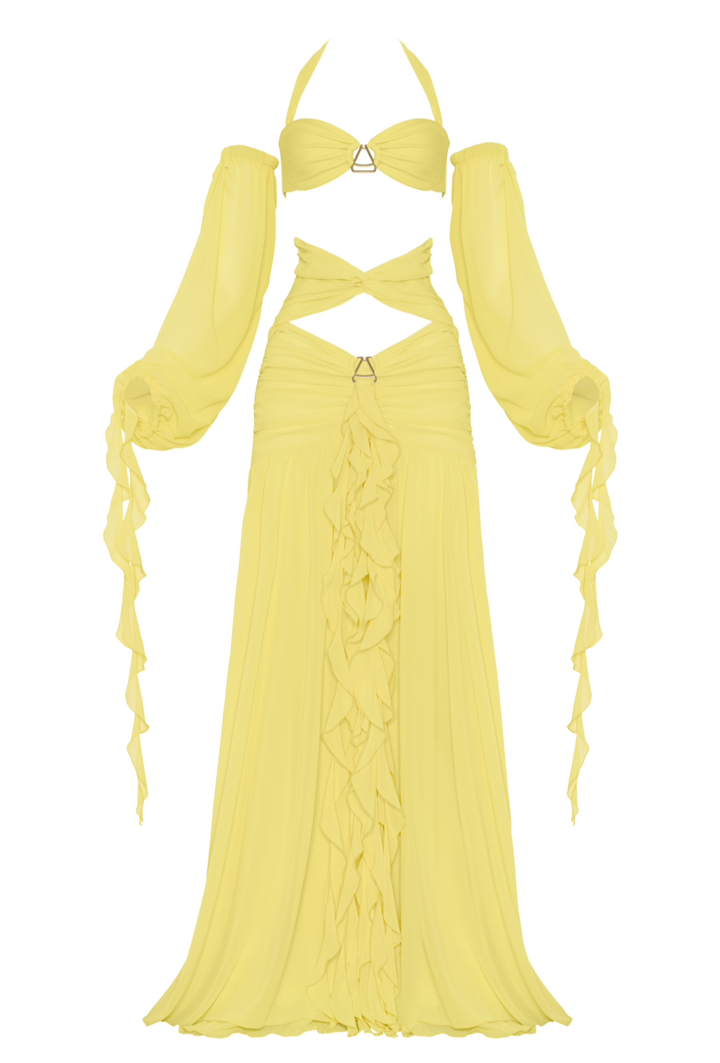 The Yellow Resort Skirt and Sleeves