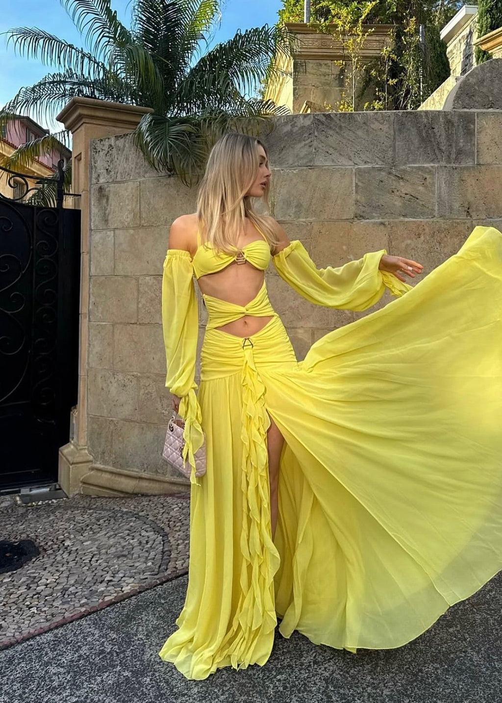 The Yellow Resort Skirt and Sleeves