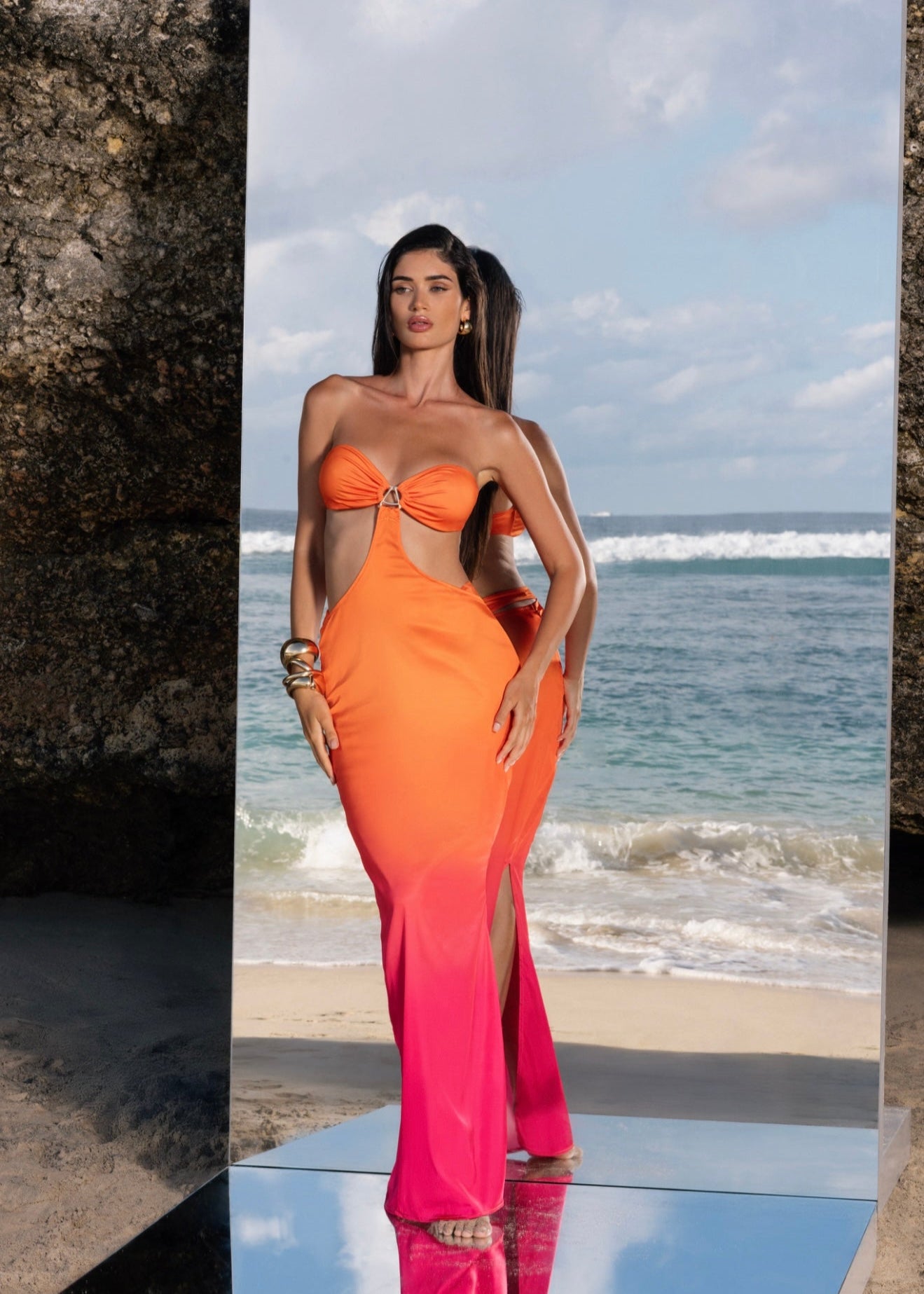 The Orange Ombre Resort Skirt