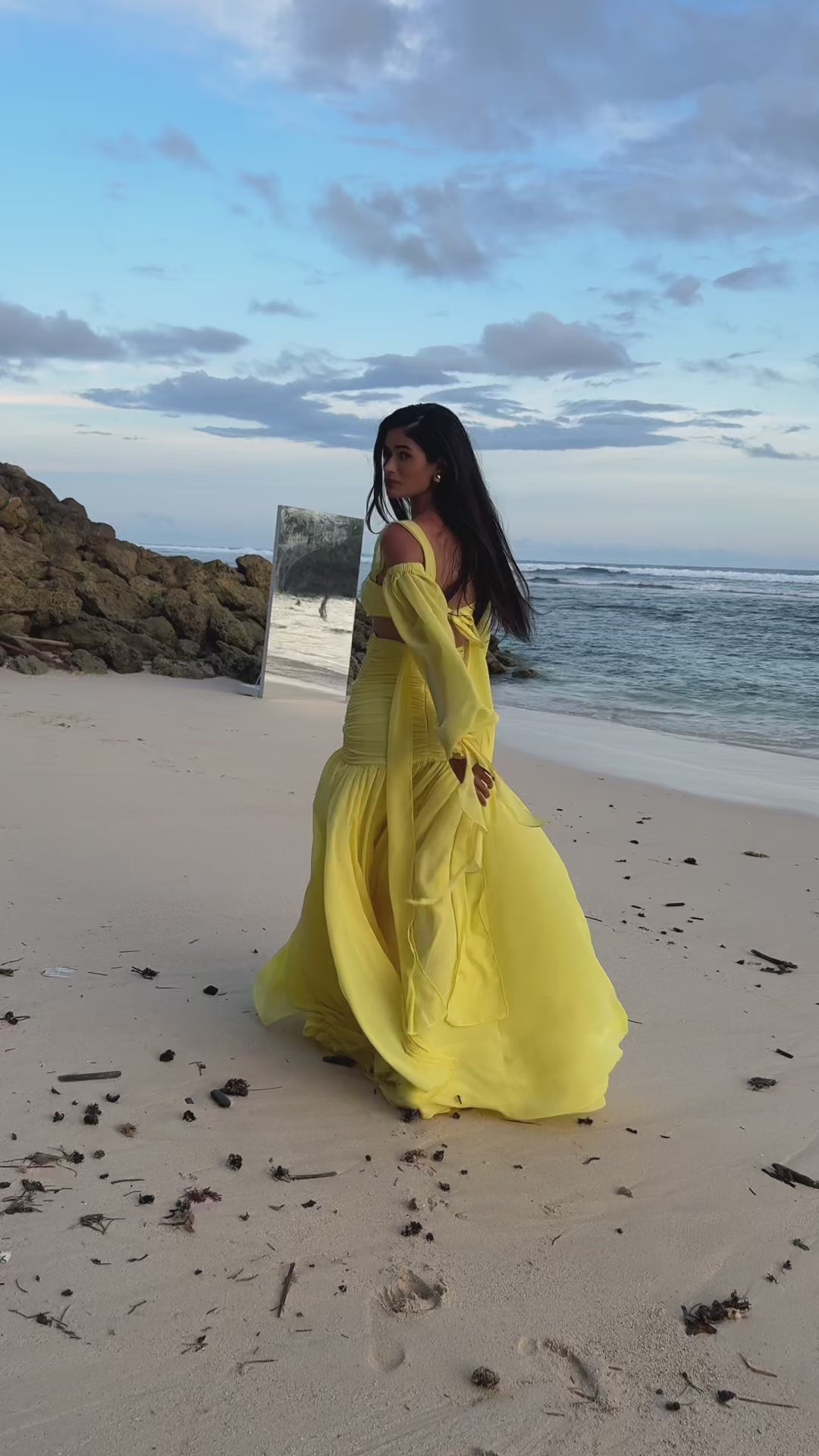 The Yellow Resort Skirt and Sleeves